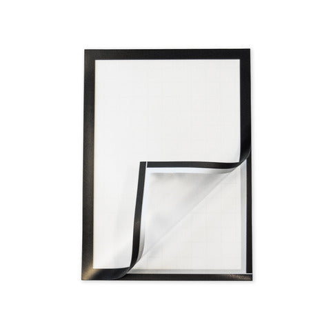 q-connect-cornici-magnetiche-a3-pp-retro-autoadesivo-nero-conf-2-pz-kf22376