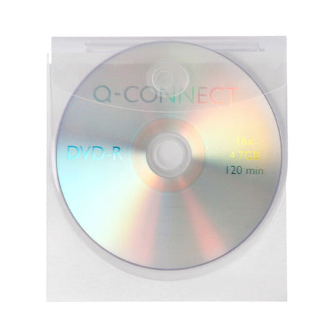 q-connect-custodia-autoadesiva-cd-dvd-12-6x12-6-cm-trasparente-conf-10-pezzi-kf27032