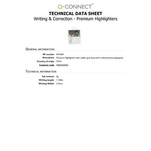 q-connect-evidenziatore-2-5-mm-astuccio-4-colori-kf16041