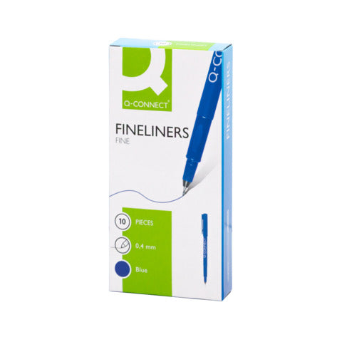 q-connect-fineliner-0-4-mm-blu-conf-10-pezzi-kf25008