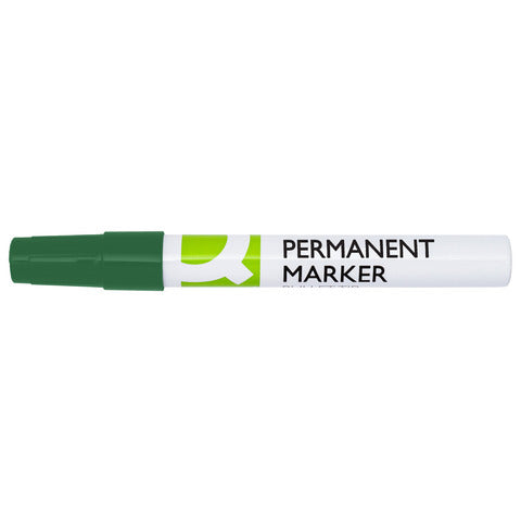 q-connect-marcatore-permanente-fusto-alluminio-punta-conica-4-mm-verde-kf11711