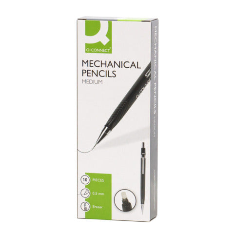 q-connect-matita-meccanica-mine-0-5-mm-clip-pulsante-metallo-conf-10-pezzi-kf01937