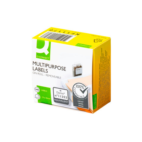 q-connect-nastro-compatibile-etichettatrici-dymo-labelwriter-13x25-mm-rotolo-1000-etichette-kf11170