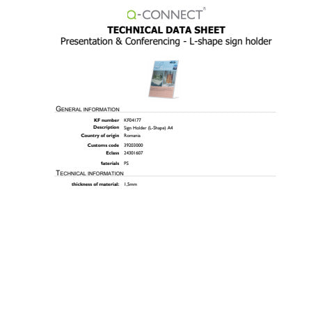 q-connect-porta-avvisi-polistirolo-base-l-trasparente-a4-kf04177