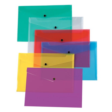 q-connect-portadocumenti-bottone-a4-ppl-blu-kf03596