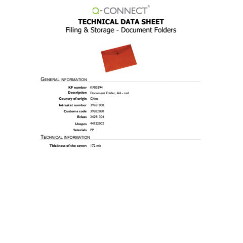 q-connect-portadocumenti-bottone-a4-ppl-rosso-kf03594