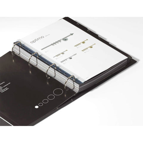 q-connect-strisce-adesive-perforazione-universale-a4-trasparente-conf-10-pezzi-kf27049