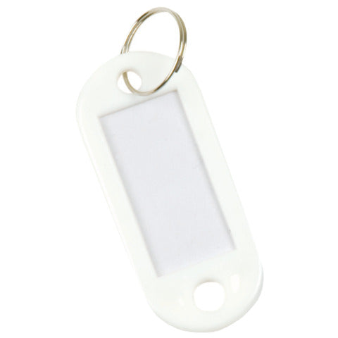 q-connect-targhetta-portachiavi-standard-plastica-5x2-2-cm-bianco-confezione-10-pezzi-kf10874