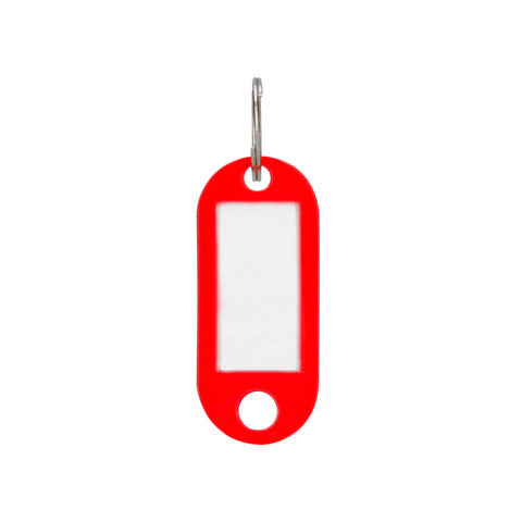 q-connect-targhetta-portachiavi-standard-plastica-5x2-2-cm-rosso-confezione-10-pezzi-kf10870