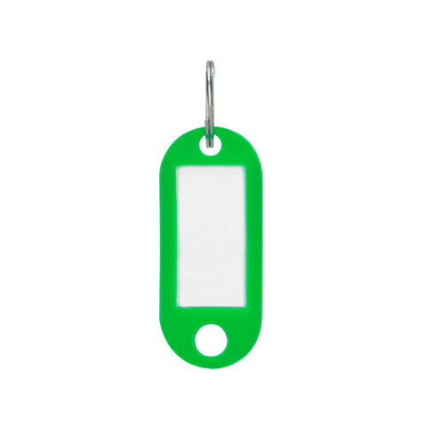 q-connect-targhetta-portachiavi-standard-plastica-5x2-2-cm-verde-confezione-10-pezzi-kf10871