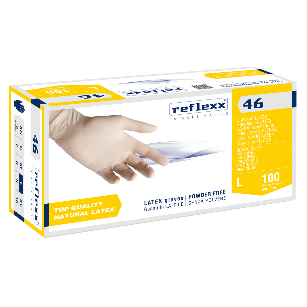 reflexx-conf-100-guanti-lattice-s-polvere-r46-taglia-l-bianchi