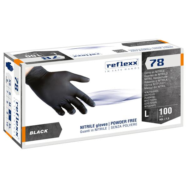 reflexx-conf-100-guanti-nitrile-r78-s-polvere-tg-l-nero