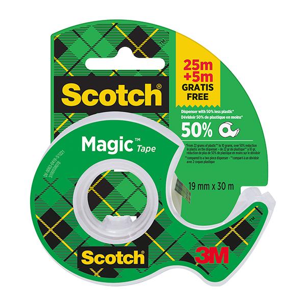 scotch-nastro-adesivo-magic-chiocciola-810-19mmx25mt-5m-gratis