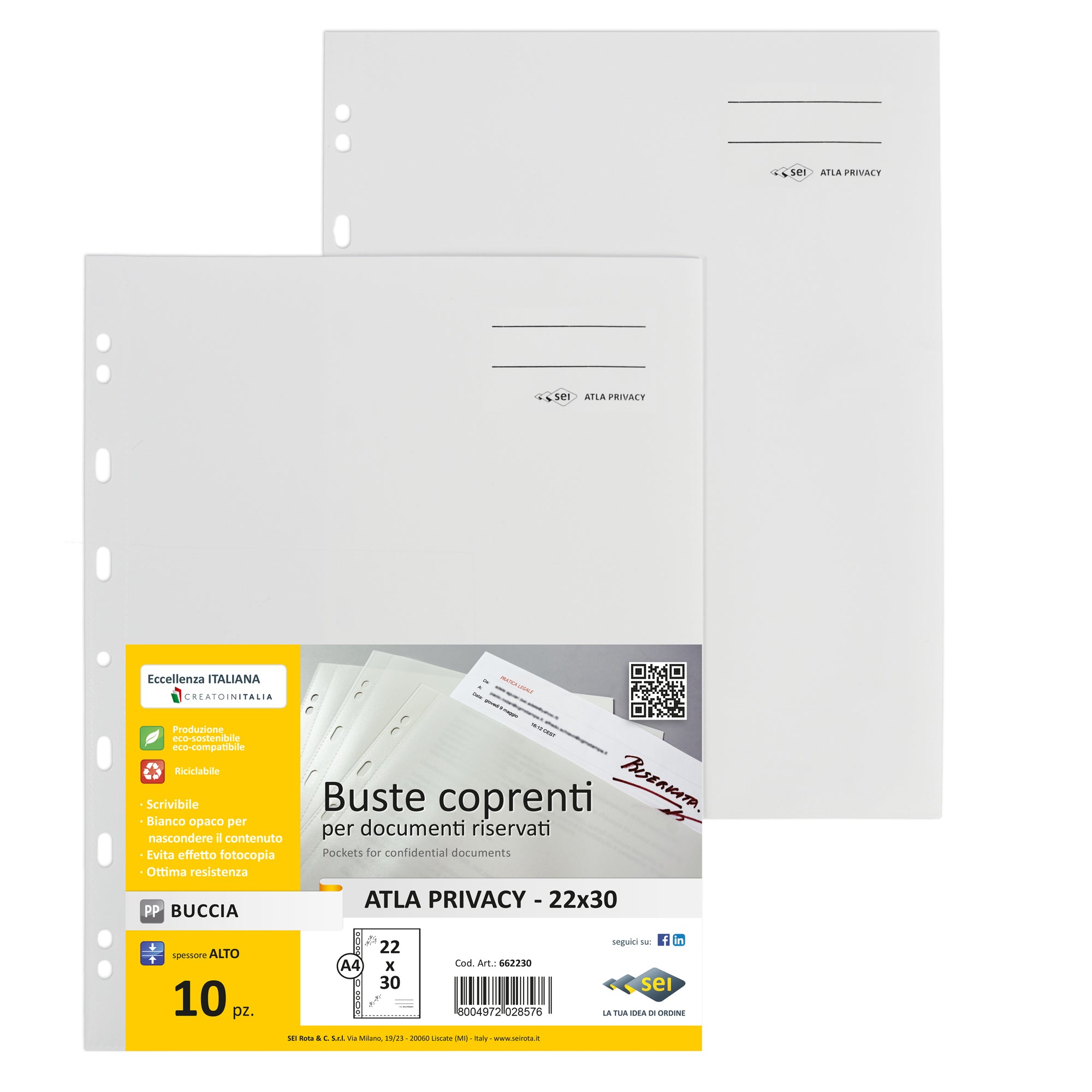 sei-rota-10-buste-foratura-universale-documenti-riservati-atla-privacy-rota