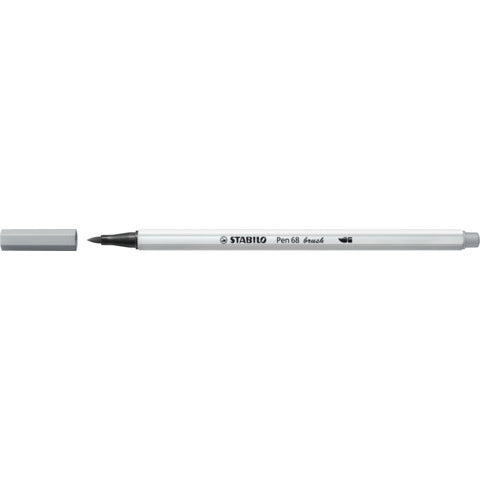 stabilo-pennarello-pen-68-brush-punta-pennello-m-1-mm-grigio-freddo-medio-568-95