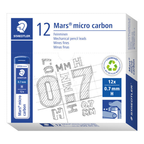 staedtler-mine-sottili-mars-micro-carbon-250-h-0-7-mm-confezione-12-pezzi-250-07-h