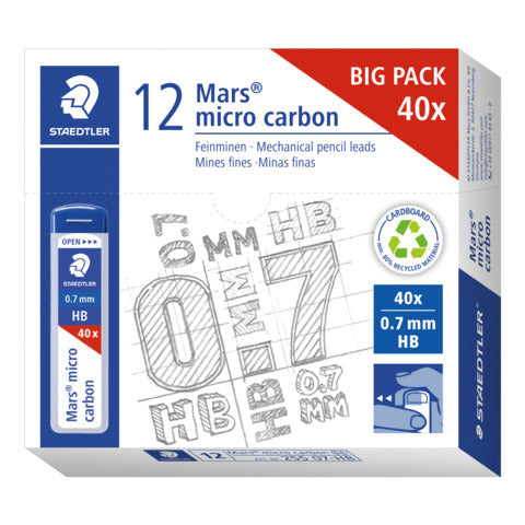 staedtler-mine-sottili-mars-micro-carbon-255-hb-0-7-mm-astuccio-40-pezzi-255-07-hb