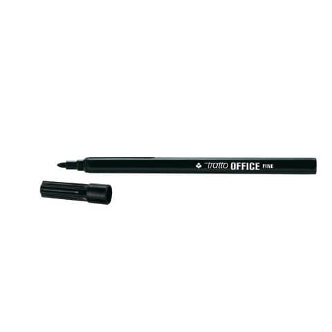 tratto-marcatori-punta-fibra-office-punta-conica-0-7-mm-nero-conf-12-pezzi-f730503