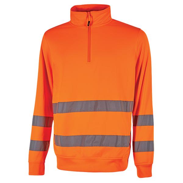 u-power-felpa-alta-visibilita-felis-mezza-zip-tg-m-arancio-fluo