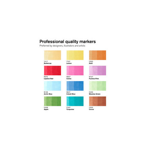 winsor-newton-pennarelli-winsornewton-promarker-doppia-punta-fine-larga-conf-12-pz-colori-assortiti-blender-0290138