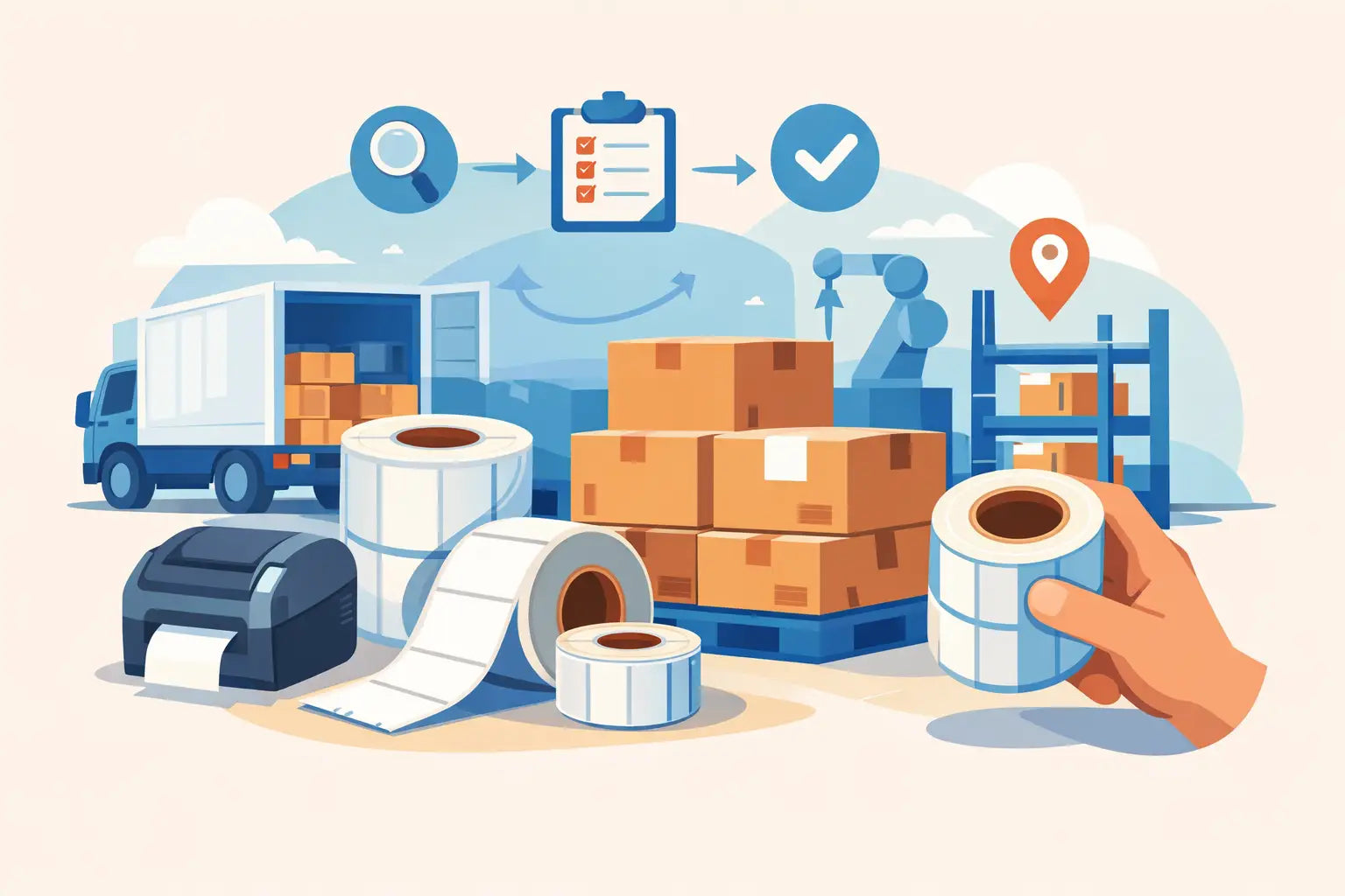 Etichette termiche per logistica: come sceglierle