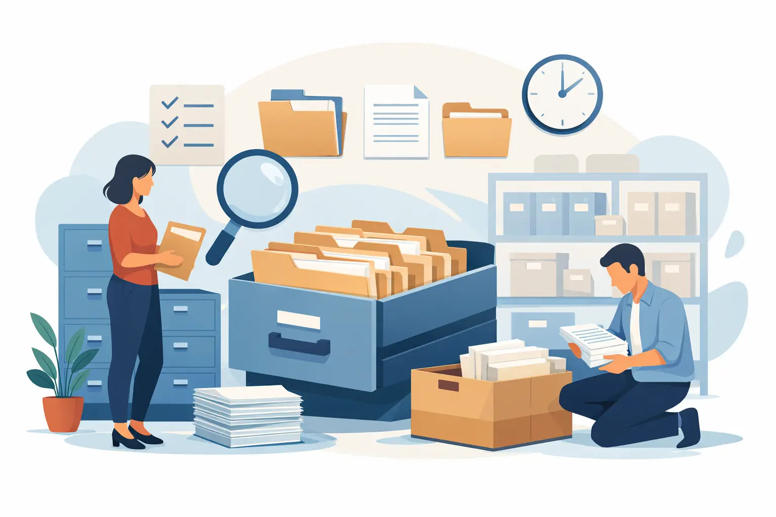 Come organizzare archivio ufficio cartaceo