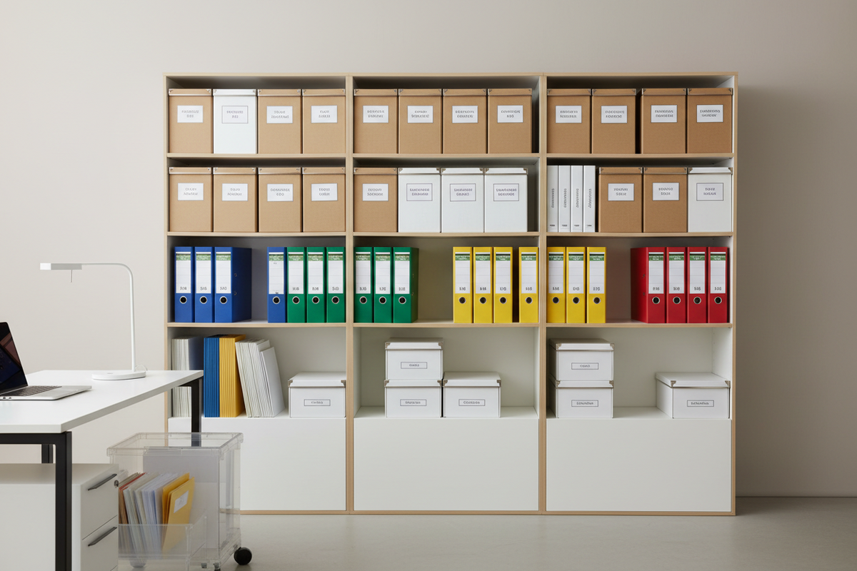SCATOLE PROGETTI E ARCHIVIO, FALDONI