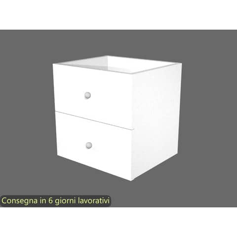 artexport-cassettiera-2cass-bianco-libreria-rainbow