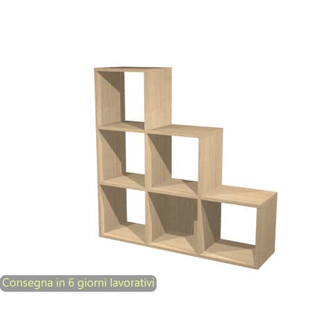 artexport-libreria-6-caselle-scalare-104x29-2cm-h103-9cm-rovere-rainbow