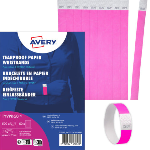 avery-braccialetti-identificativi-intyvek-resistenti-allacqua-conf-500-pz-rosa-fluo-tyvpk-50
