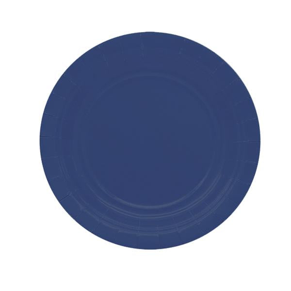 big-party-25-piatti-piani-d18cm-ecocolor-biodegradabile-blu-notte