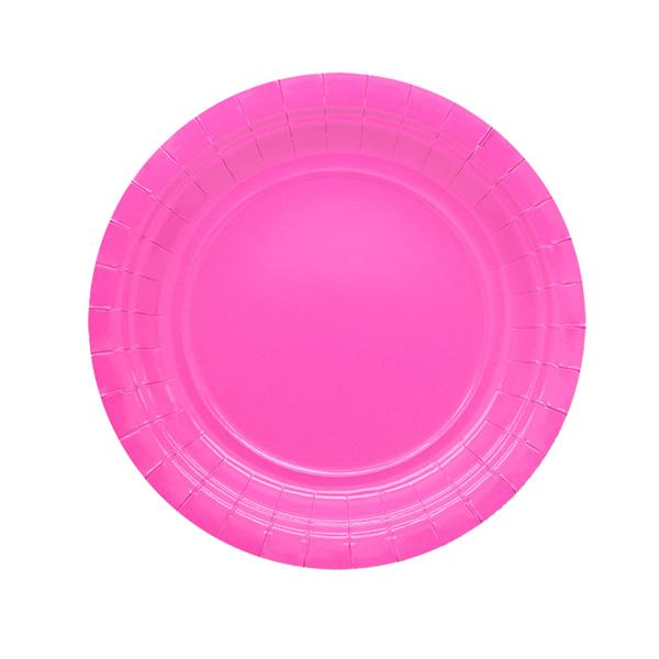 big-party-25-piatti-piani-d18cm-ecocolor-biodegradabile-fucsia