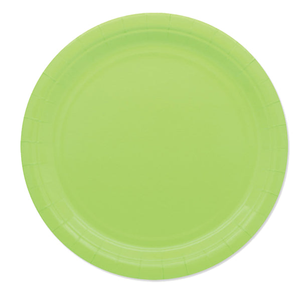 big-party-25-piatti-piani-d24cm-ecocolor-biodegradabile-verde-mela