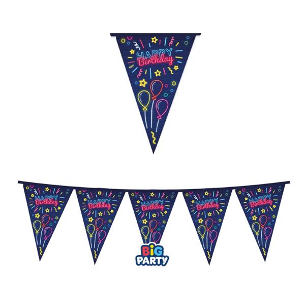big-party-festone-bandiere-happy-birthday-neon-lungh-3mt
