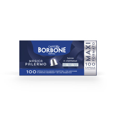 caffe'-borbone-capsule-compatibili-nespresso-magica-palermo-miscela-blu-conf-100-pz-rebmagpalermo10x10n