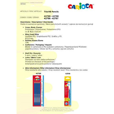 carioca-matite-grafite-hb-tita-conf-6-matite-senza-gommino-42799