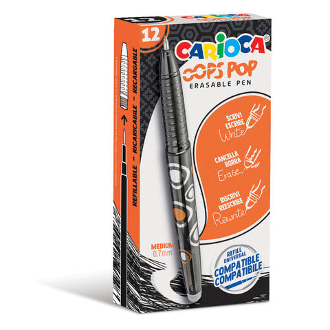 carioca-penna-cancellabile-oops-pop-punta-media-0-7-mm-conf-12-nero-42044-01