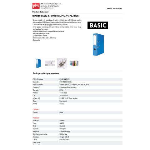 cartucciaperfetta-registratore-leva-senza-custodia-binder-basic-s-pp-a4-dorso-8-cm-blu-21024221-01