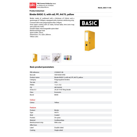 cartucciaperfetta-registratore-leva-senza-custodia-binder-basic-s-pp-a4-dorso-8-cm-giallo-21024221-06