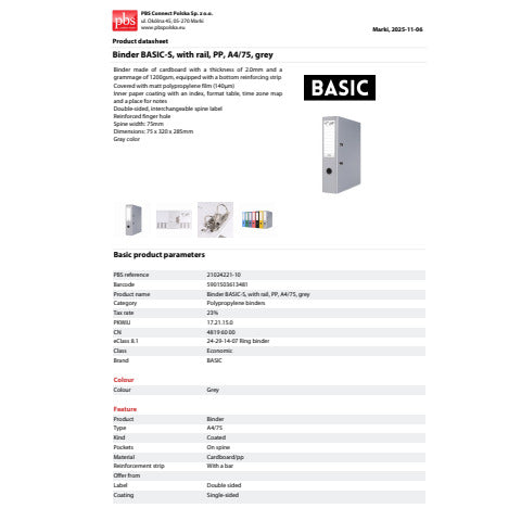cartucciaperfetta-registratore-leva-senza-custodia-binder-basic-s-pp-a4-dorso-8-cm-grigio-21024221-10