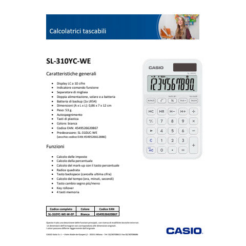 casio-calcolatrice-tascabile-solare-batteria-display-10-cifre-bianco-sl-310yc-we-w-ep