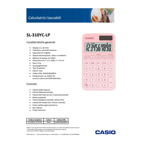 casio-calcolatrice-tascabile-solare-batteria-display-10-cifre-rosa-sl-310yc-lp-w-ep