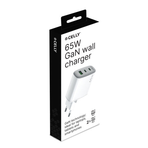 celly-caricatore-parete-gan-2x-usb-c-65w-1x-usb-a-60w-bianco-uptc1usb2usbc65