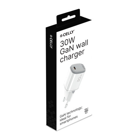 celly-caricatore-parete-uptc1-gan-1x-usb-c-30w-bianco-uptc1usbc30wwh