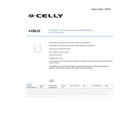 celly-cavo-usb-a-usb-c-pvc-pro-compact-2-15w-1-m-bianco-pc2usbusbcwh