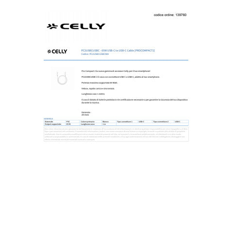 celly-cavo-usb-c-usb-c-pvc-procompact-2-65w-1-m-bianco-pc2usbcusbcwh