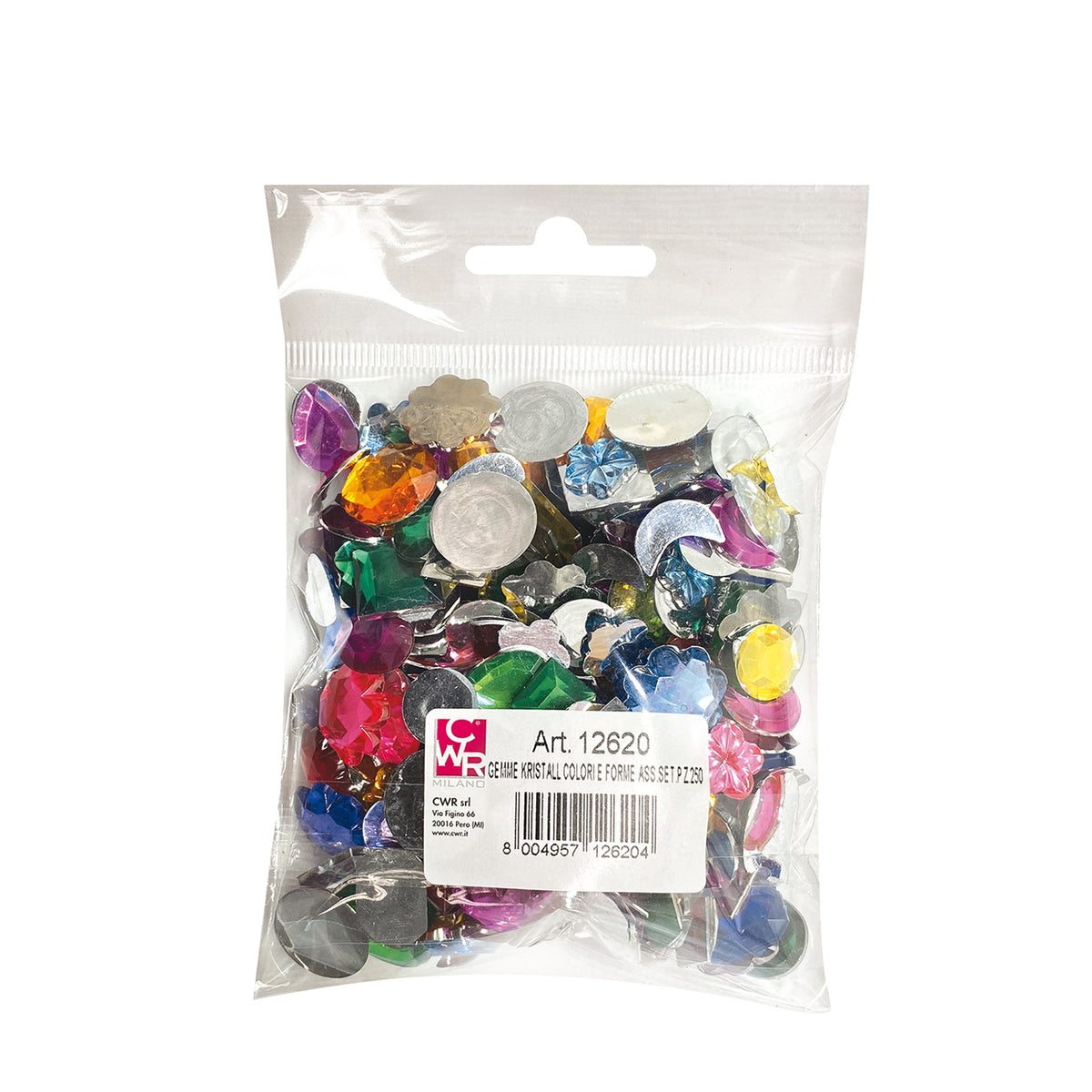 deco-busta-250-pz-gemme-kristall-colori-forme-assortite