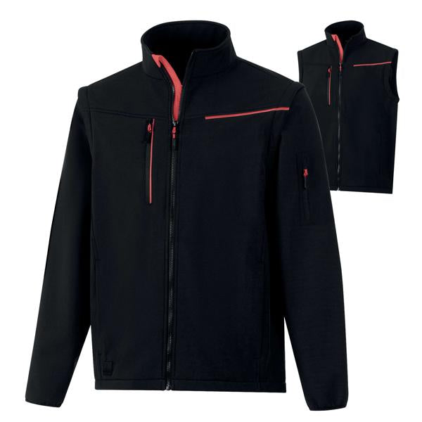 deltaplus-softshell-2in1-soccia-tg-xl-nero-rosso
