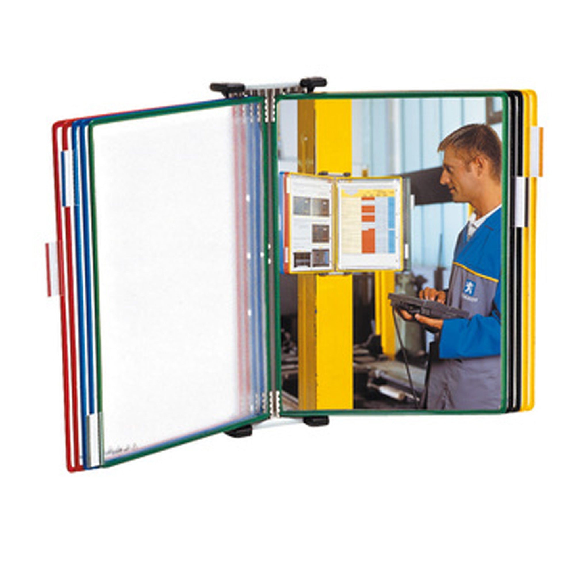 djois-kit-leggio-muro-metallo-10-buste-f-to-a3-multicolor