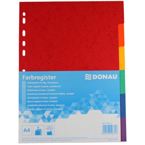 donau-divisori-intercalari-conf-50-x-6-tasti-cartoncino-225-g-formato-a4-330364